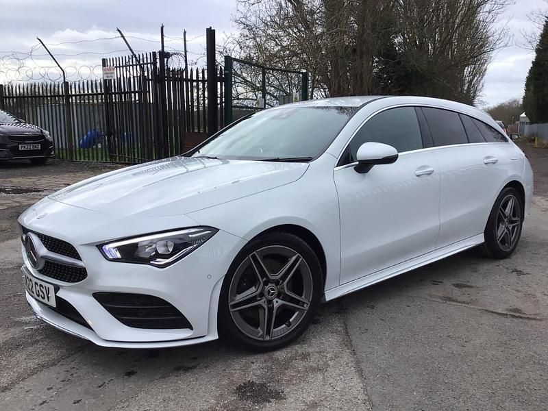 Used Mercedes CLA200 Shooting Brake AMG line 2022 White Estate