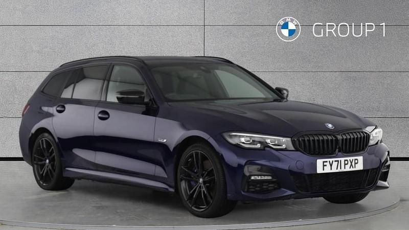 Blue Used 2021 BMW 330e M Sport Estate | £26,240 (Expensive) - Image 1/4