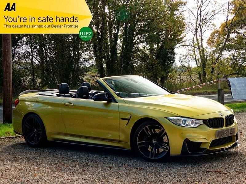 Yellow Used 2015 BMW M4 Cabriolet Comfort Edition Cabriolet | £19,745 (Fair price) - Image 1/4