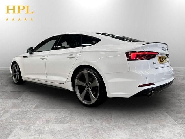 Used Audi A5 Sportback Black Edition 150 HP (110 kW) 2020 White Hatchback