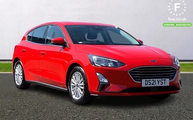 Red Used 2020 Ford Focus Titanium Hatchback | £13,599 (Fair price) - Image 1/4