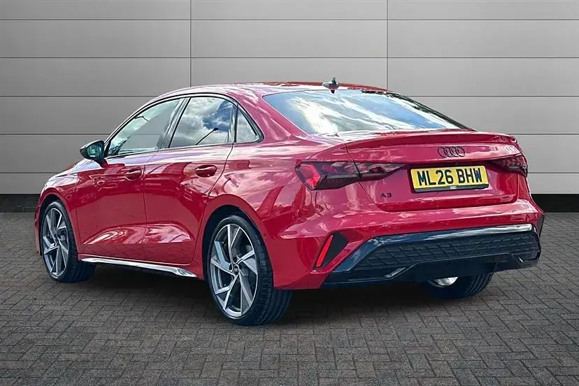 New Audi A3 Black Edition 150 HP (110 kW) 2026 Progressive red Sedan