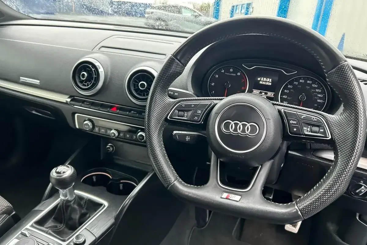 Used Audi A3 Black Edition 116 HP (85 kW) 2018 Black Sedan