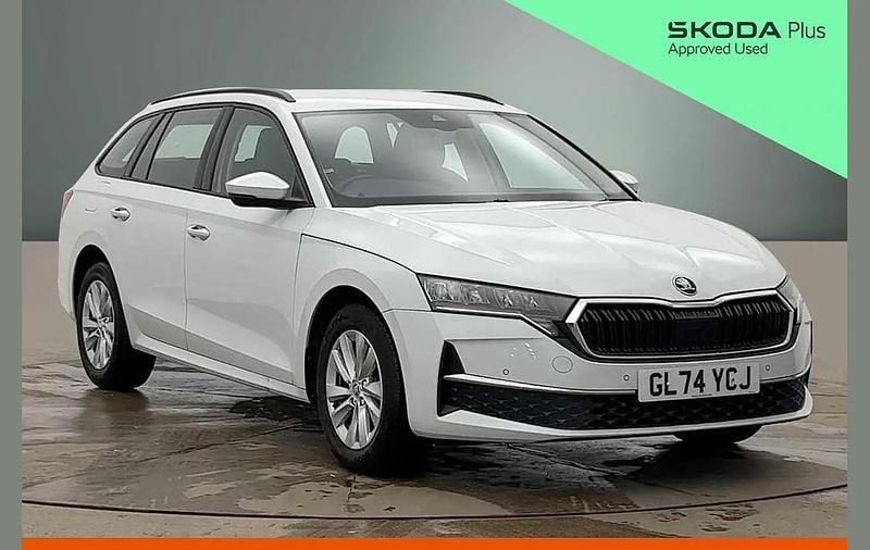 Used Skoda Octavia SE Technology 113 HP (83 kW) 2024 Moon white metallic Estate