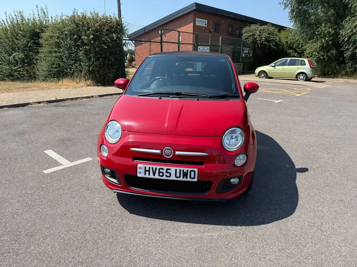 Used Fiat 500C S 69 HP (50 kW) 2015 Red Cabriolet