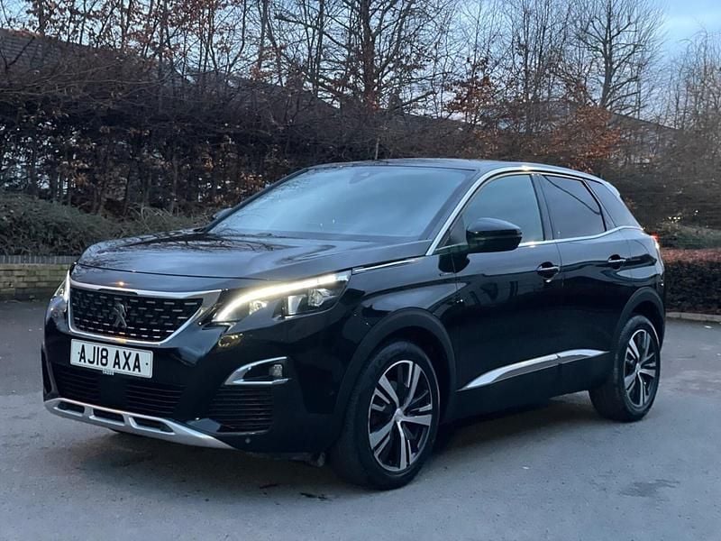 Black Used 2018 Peugeot 3008 GT-line SUV | £9,995 (Super price) - Image 1/4