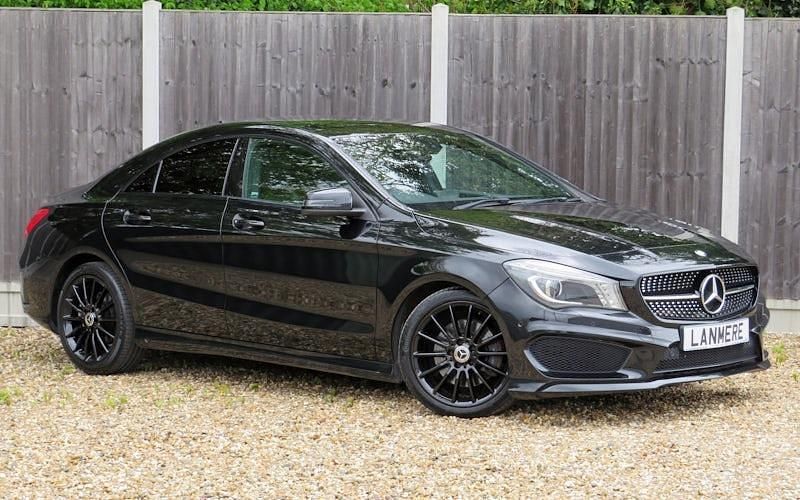 Used Mercedes CLA220 AMG 170 HP (125 kW) 2014 Cosmos black Sedan