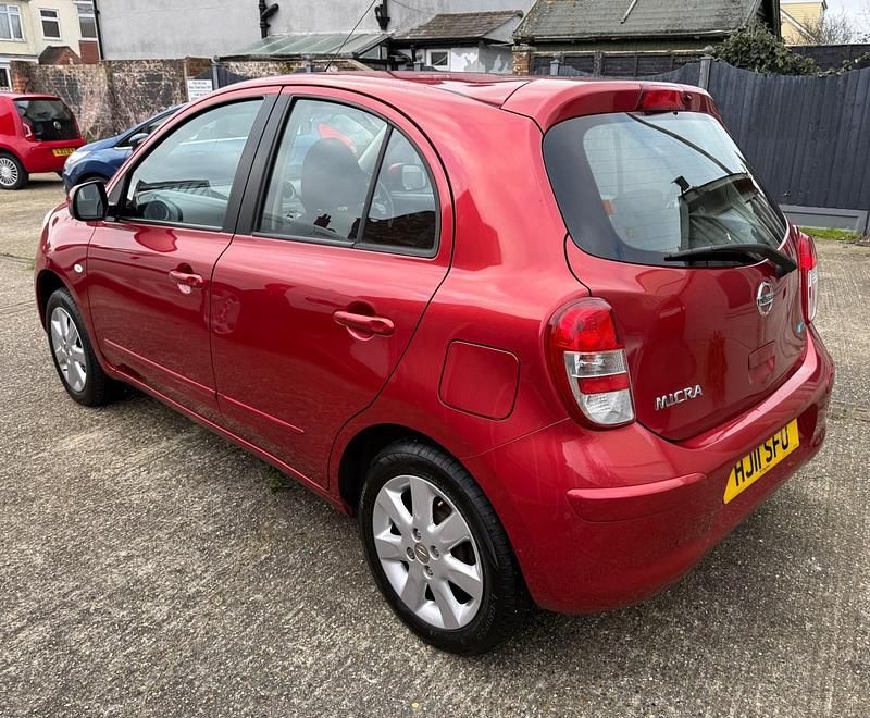 Used Nissan Micra Acenta 80 HP (58 kW) 2011 Red Hatchback