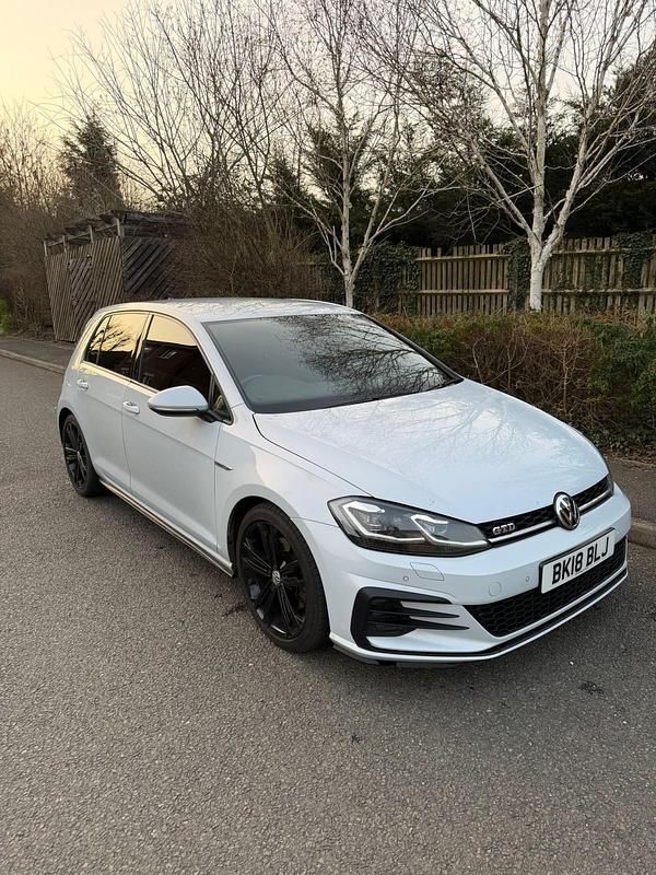 Used VW Golf VII GTD 184 HP (135 kW) 2018 Silver Hatchback