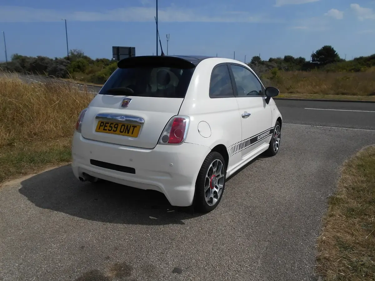Used Fiat 500 Sport 69 HP (50 kW) 2009 White Cabriolet