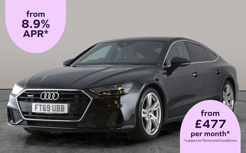 Grey Used 2020 Audi A7 Sportback S-Line Hatchback | £26,434 (Fair price) - Image 1/3