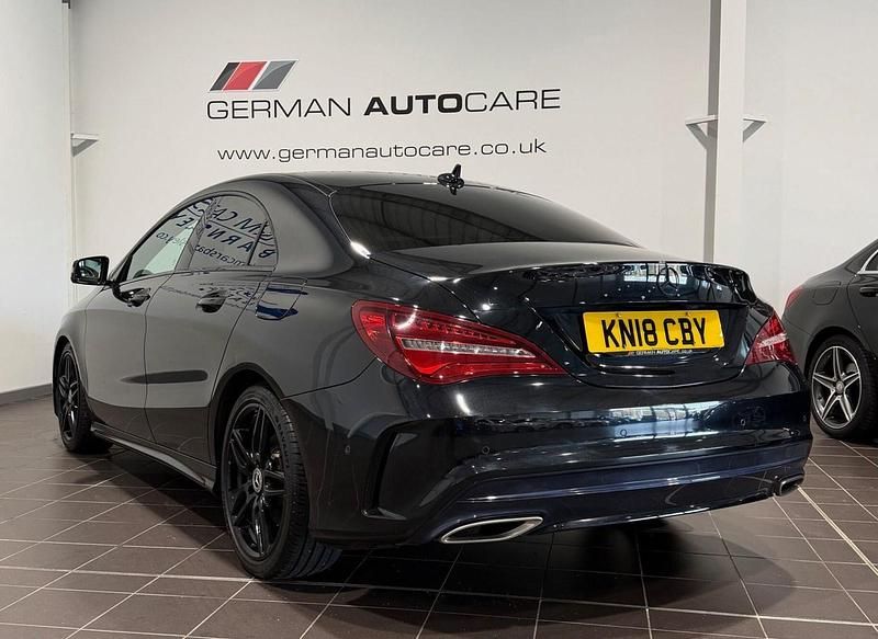 Used Mercedes CLA220 AMG line 177 HP (130 kW) 2018 Black Sedan