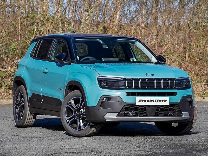 Bicolour metallic lake with volcano roof New 2025 Jeep Avenger Summit SUV | £21,498 (Fair price) - Image 1/1