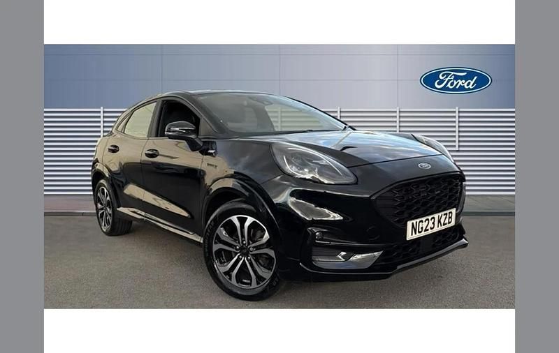 Black Used 2023 Ford Puma Gen-E ST-Line SUV | £16,304 (Fair price) - Image 1/4