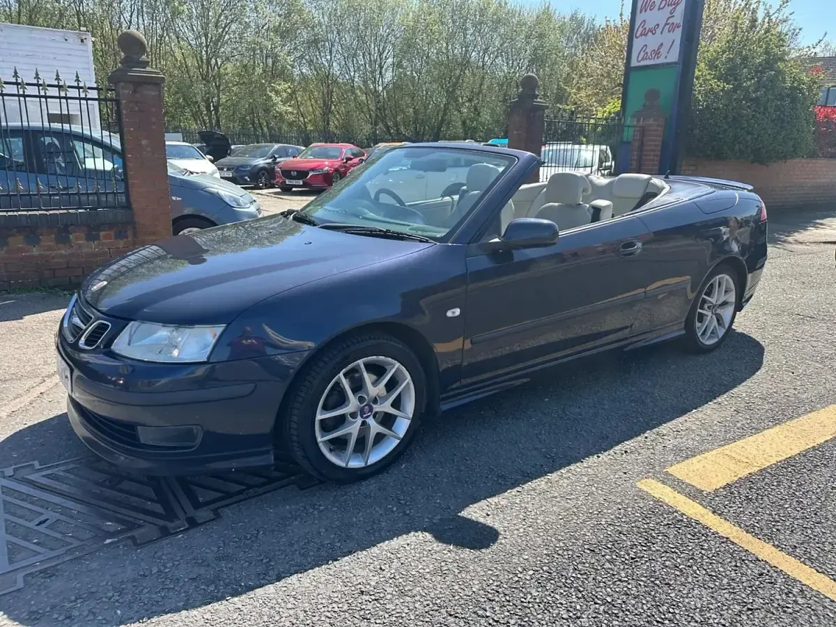 Begagnad Saab 9-3 Cabriolet Aero 2006 Blå Cab