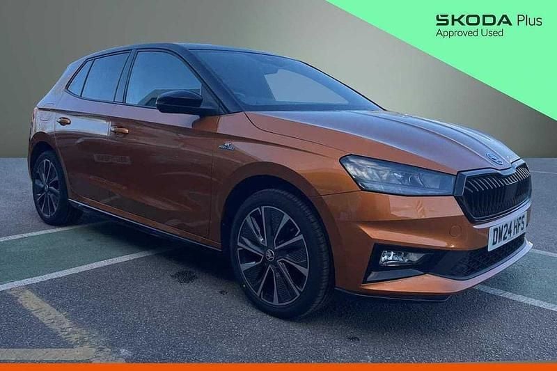 Used Skoda 110 R Monte Carlo 81 HP (59 kW) 2024 Phoenix orange metallic body / black magic pearl effect roof Hatchback