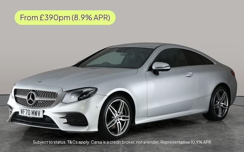 Silver Used 2020 Mercedes E220 AMG Line Premium Coupe | £23,715 (Good price) - Image 1/3