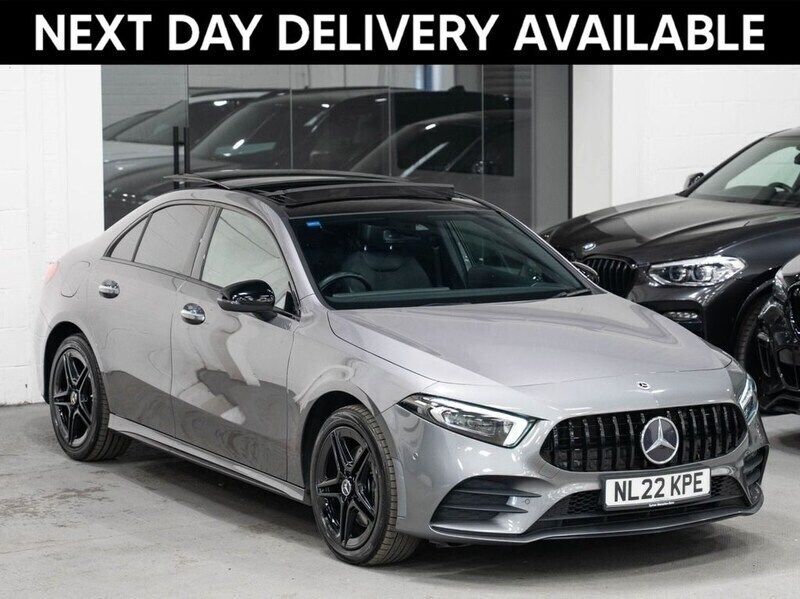 Grey Used 2022 Mercedes A250 AMG line Sedan | £17,995 (Fair price) - Image 1/3