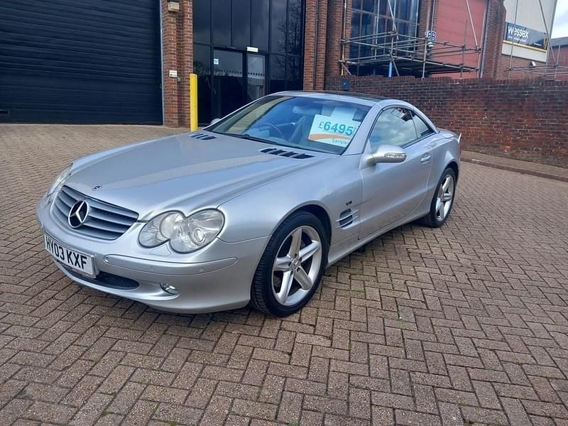 Used Mercedes SL500 306 HP (225 kW) 2003 Silver Cabriolet