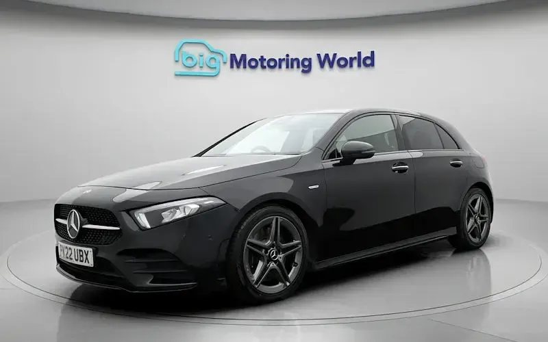 Used Mercedes A250 AMG line 224 HP (164 kW) 2022 Black Hatchback