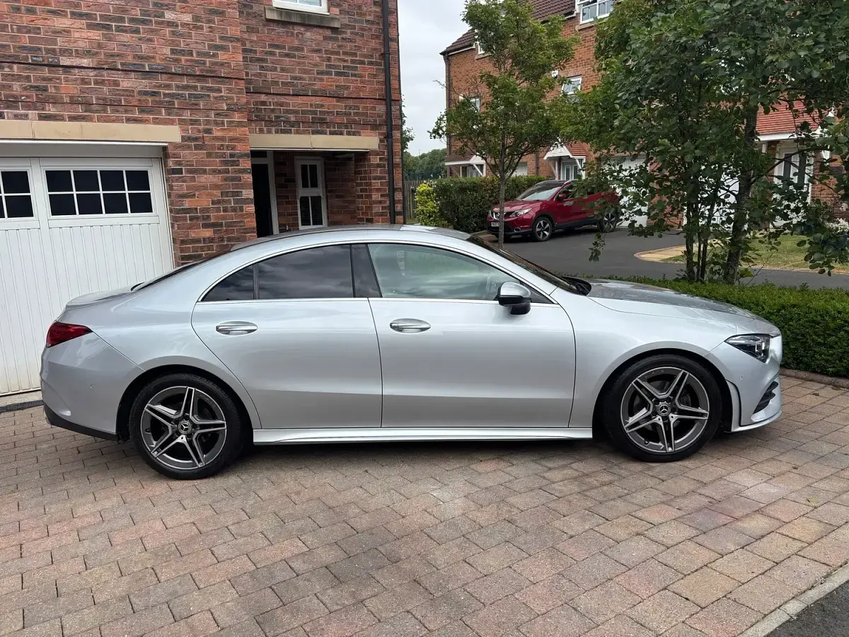 Used Mercedes CLA180 AMG Line Premium 136 HP (100 kW) 2021 Silver Coupe
