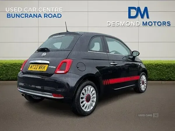 Used Fiat 500 Red 2022 Black Hatchback