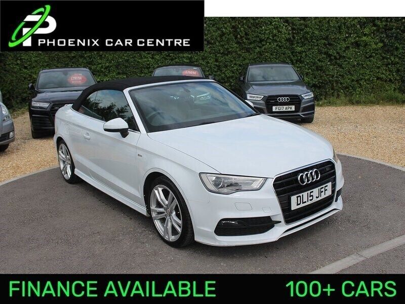 Glacier white metallic Used 2015 Audi A3 Cabriolet S-Line Cabriolet | £10,995 (Fair price) - Image 1/2