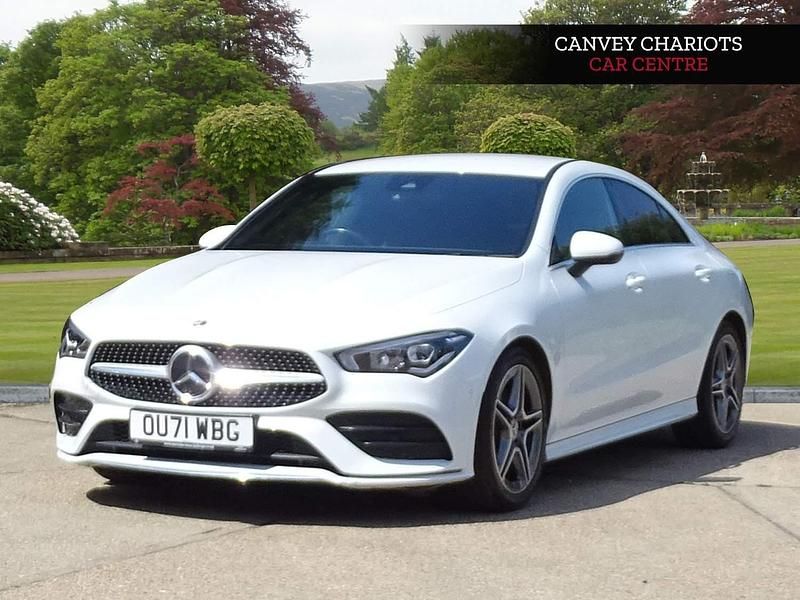 Used Mercedes CLA200 AMG line 163 HP (119 kW) 2021 White Coupe
