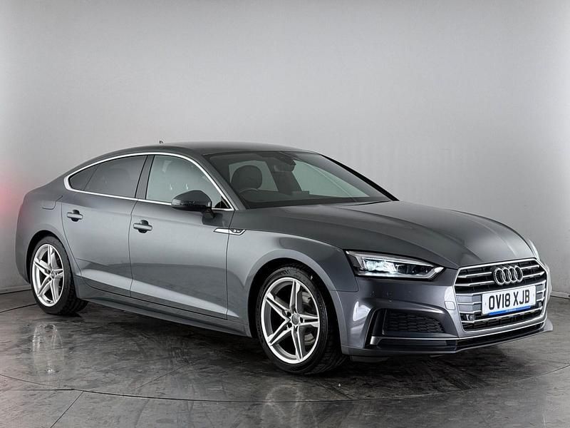 Grey Used 2018 Audi A5 S-Line Hatchback | £17,050 (Fair price) - Image 1/3