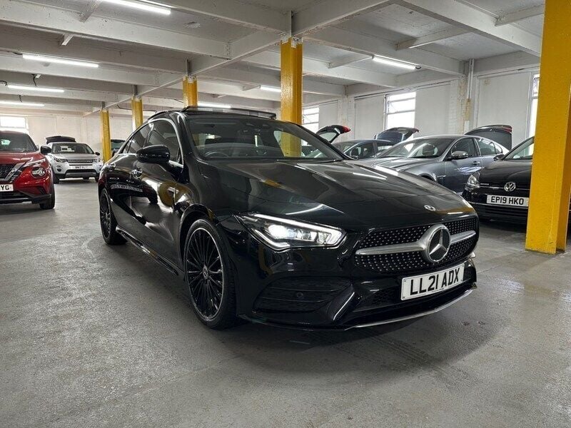 Black Used 2021 Mercedes CLA180 AMG Line Premium Plus Sedan | £19,950 (Super price) - Image 1/4