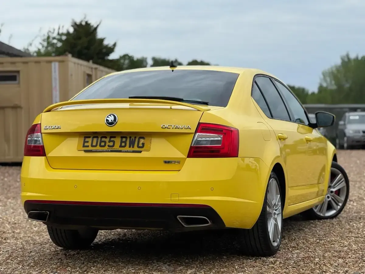 Used Skoda Octavia vRS 2015 Yellow Estate
