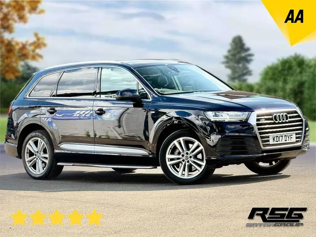 Used Audi Q7 S-Line 218 HP (160 kW) 2017 Blue SUV