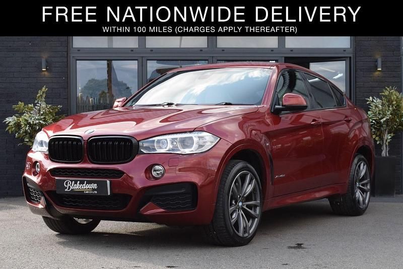 Red Used 2016 BMW X6 M Sport SUV | £21,499 (Fair price) - Image 1/4