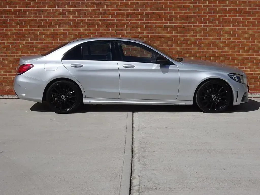 Used Mercedes C220 AMG line 194 HP (142 kW) 2021 Silver Sedan