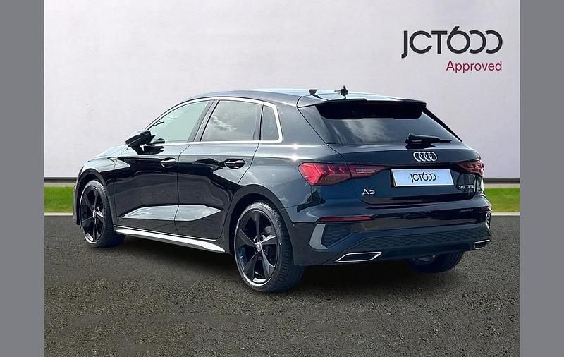 Used Audi A3 S-Line 147 HP (108 kW) 2020 Black Sedan