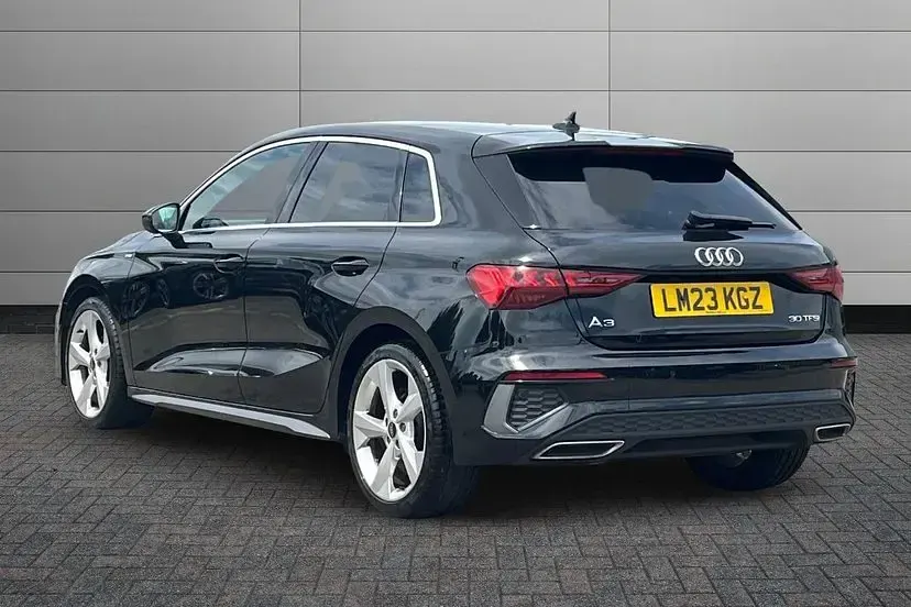 Used Audi A3 S-Line 110 HP (80 kW) 2023 Black Sedan