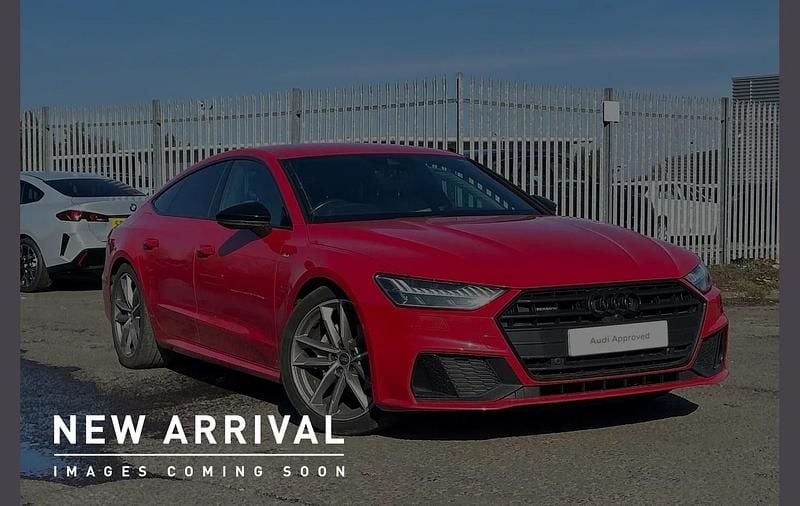 Used Audi A7 Black Edition 200 HP (147 kW) 2021 Red Sedan