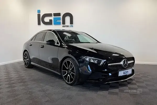 Used Mercedes A220 AMG line 190 HP (139 kW) 2021 Black Sedan