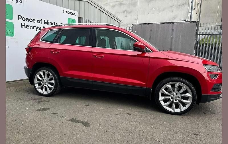 Used Skoda Karoq SE L 150 HP (110 kW) 2020 Velvet red metallic SUV