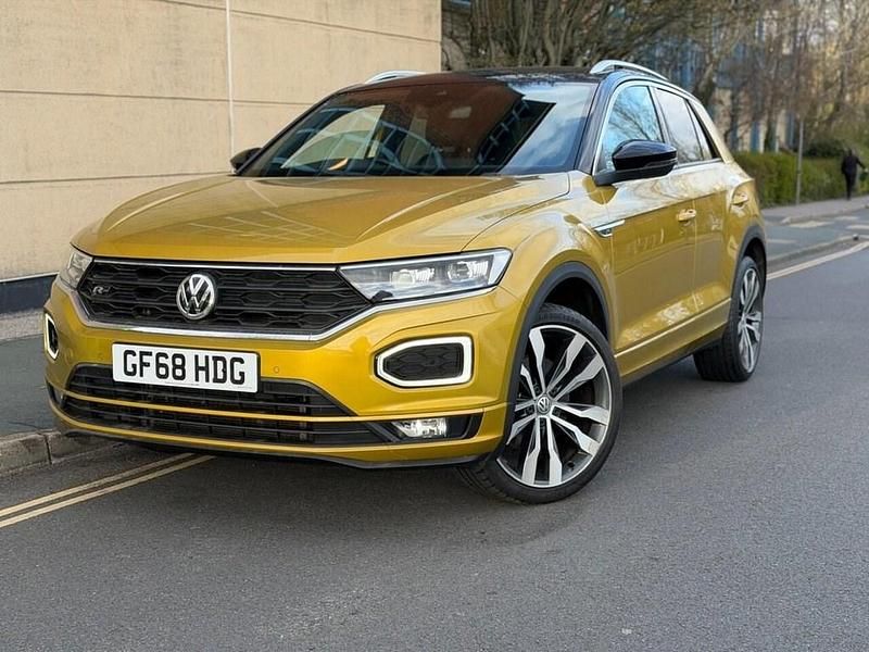 Used VW T-Roc R-line 150 HP (110 kW) 2018 Yellow SUV