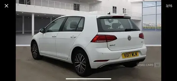 Used VW Golf VII SE 110 HP (80 kW) 2017 White Hatchback