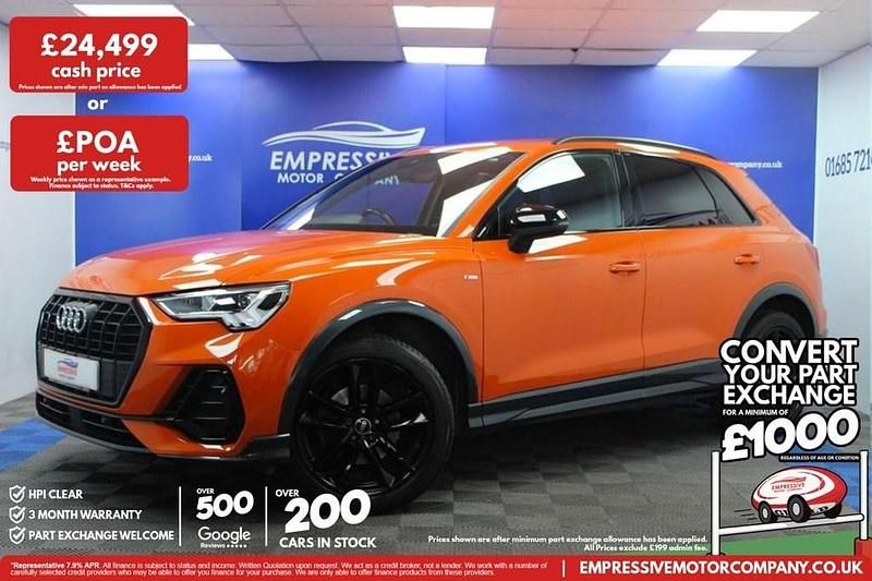 Used Audi Q3 Black Edition 150 HP (110 kW) 2021 Orange SUV