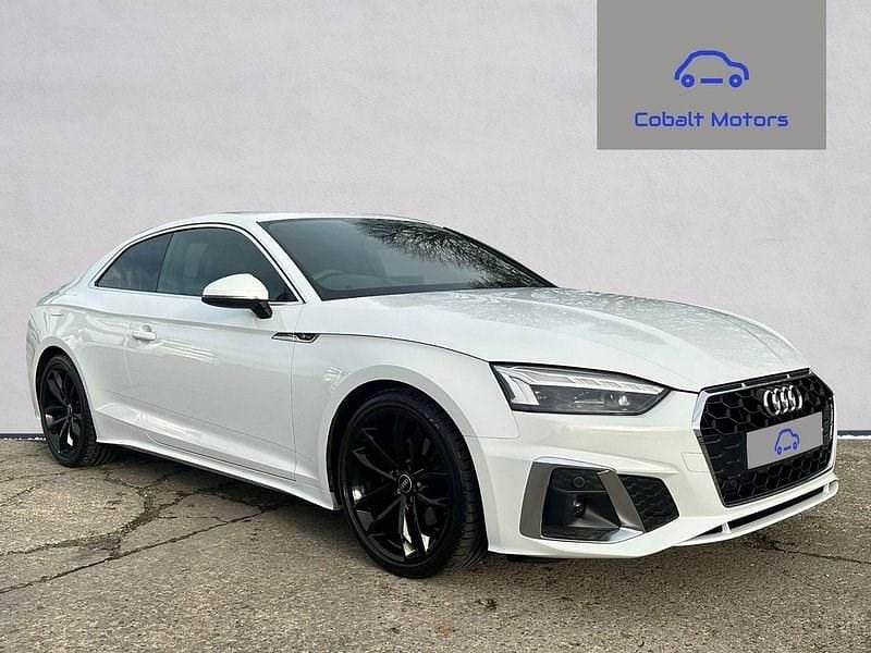 White Used 2021 Audi A5 S-Line Coupe | £23,490 (Good price) - Image 1/4