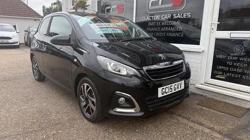 Used Peugeot 108 Allure 82 HP (60 kW) 2015 Black Hatchback