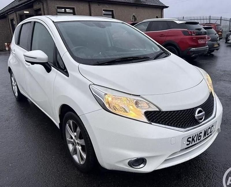 Used Nissan Note S 98 HP (72 kW) 2016 White Hatchback