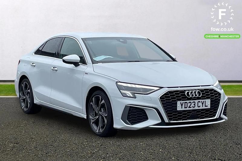 Used Audi A3 S-Line 110 HP (80 kW) 2023 White Sedan