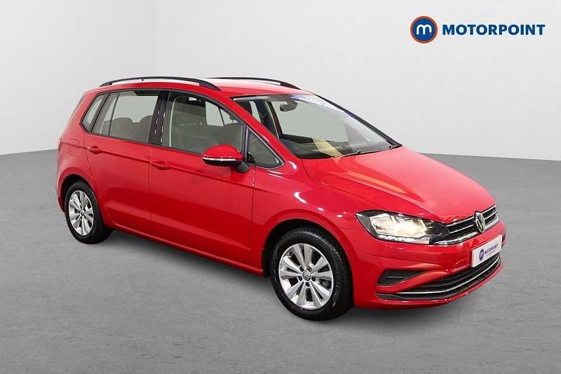Red Used 2019 VW Golf Sportsvan SE MPV | £13,999 (Fair price) - Image 1/4