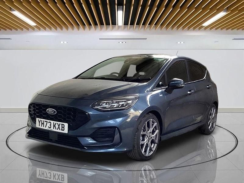 Second-hand Ford Fiesta ST-Line 125 CP (91 kW) 2023 Albastru Hatchback