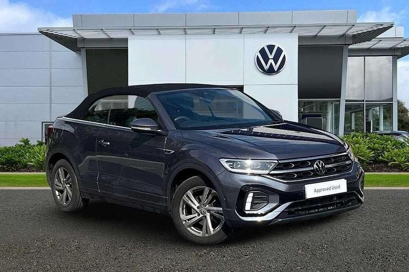 Grey Used 2023 VW T-Roc Cabriolet R-line Cabriolet | £23,495 (Good price) - Image 1/4