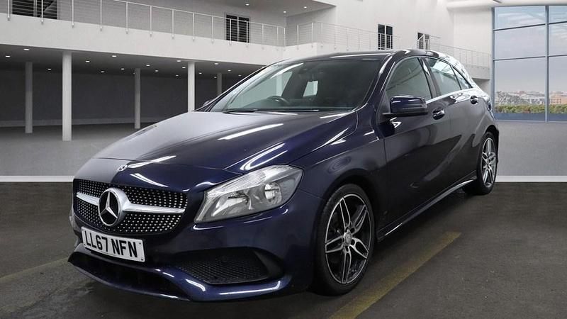 Used Mercedes A180 AMG line 2017 Cavansite blue Hatchback
